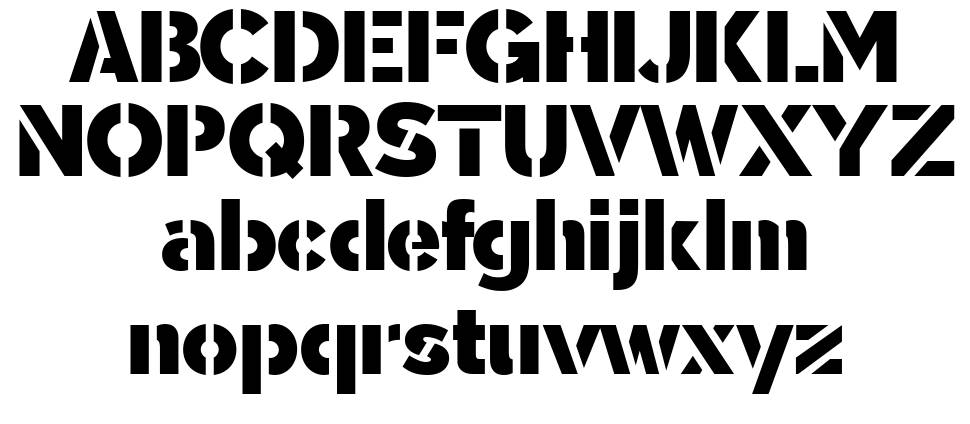 Sargento Gorila font Örnekler