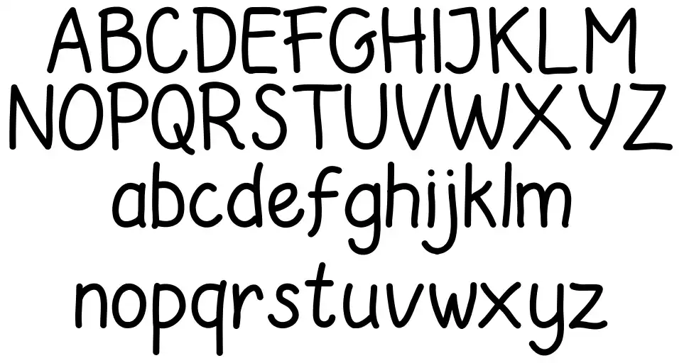 Saridezra font specimens