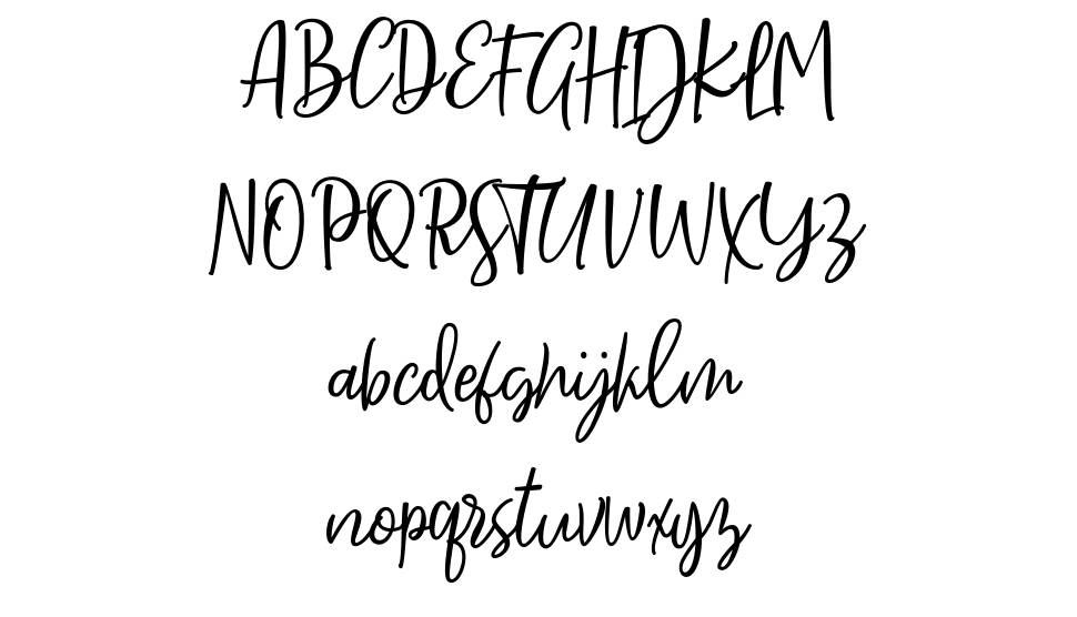 Sarmilla Script font specimens