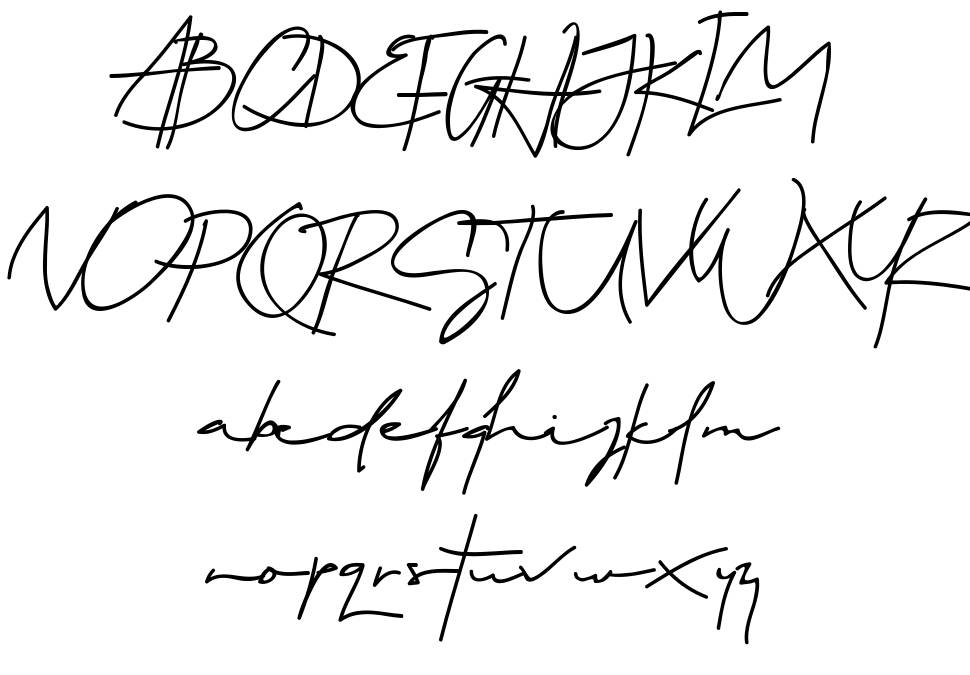 Sartono font specimens