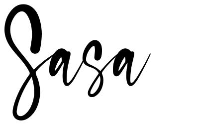 Sasa шрифт