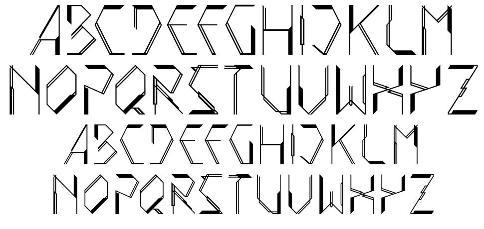 Satlyte font Örnekler