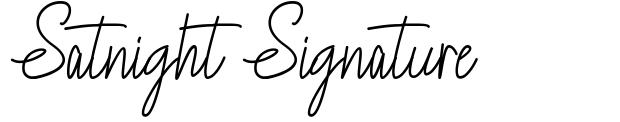 Satnight Signature