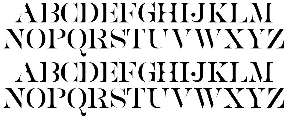 Saturdate Serif police spécimens