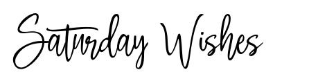 Saturday Wishes font