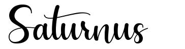 Saturnus schriftart