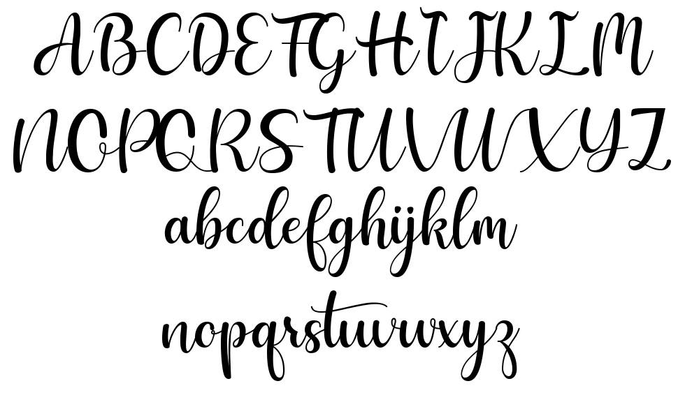 Saturnus font Örnekler