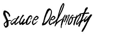 Sauce Delmonty font