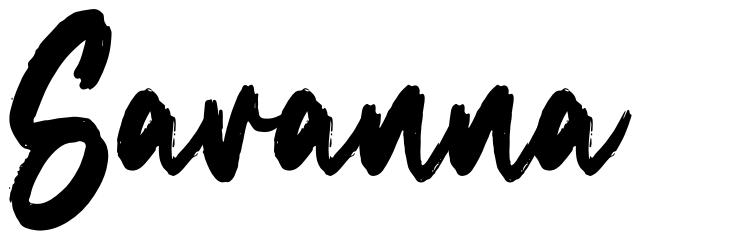 Savanna шрифт