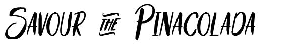 Savour & Pinacolada шрифт