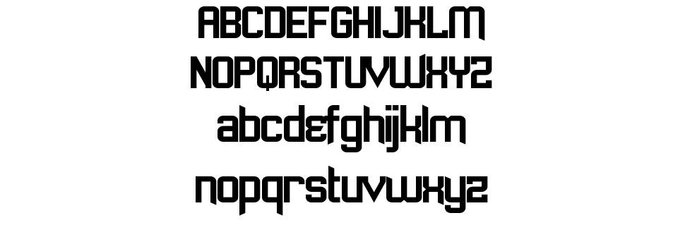 Sawchain font specimens