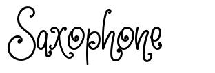 Saxophone шрифт