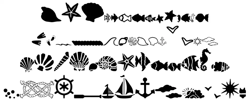 SC By The Seafont specimens