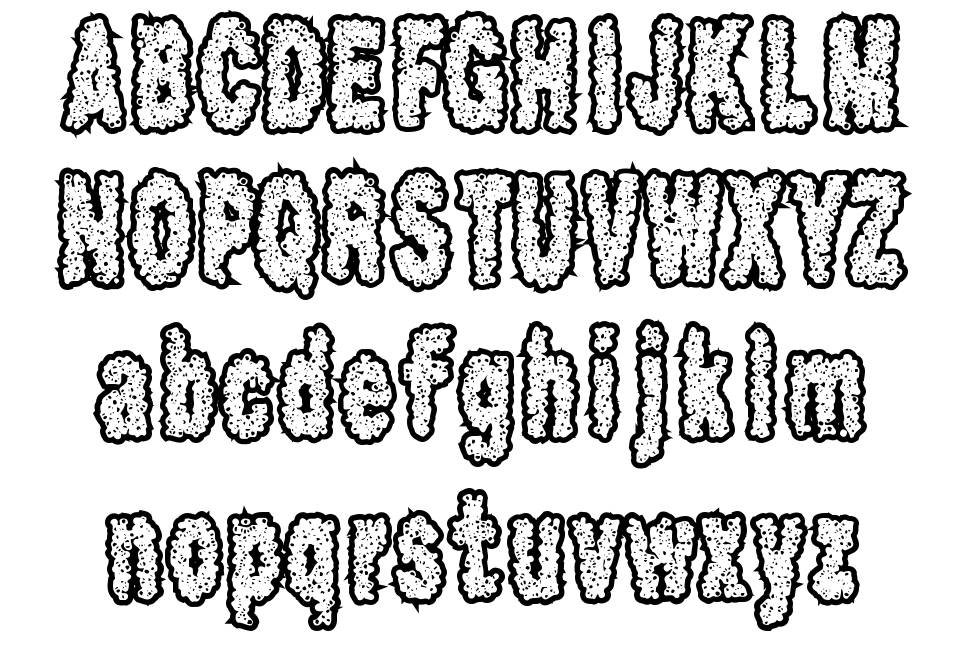 Scab font Örnekler