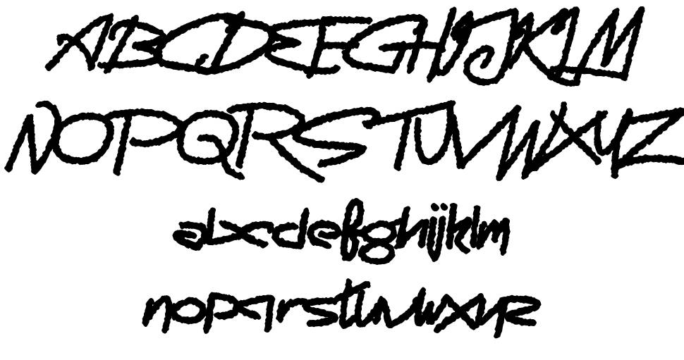 Scaremonger フォント 標本