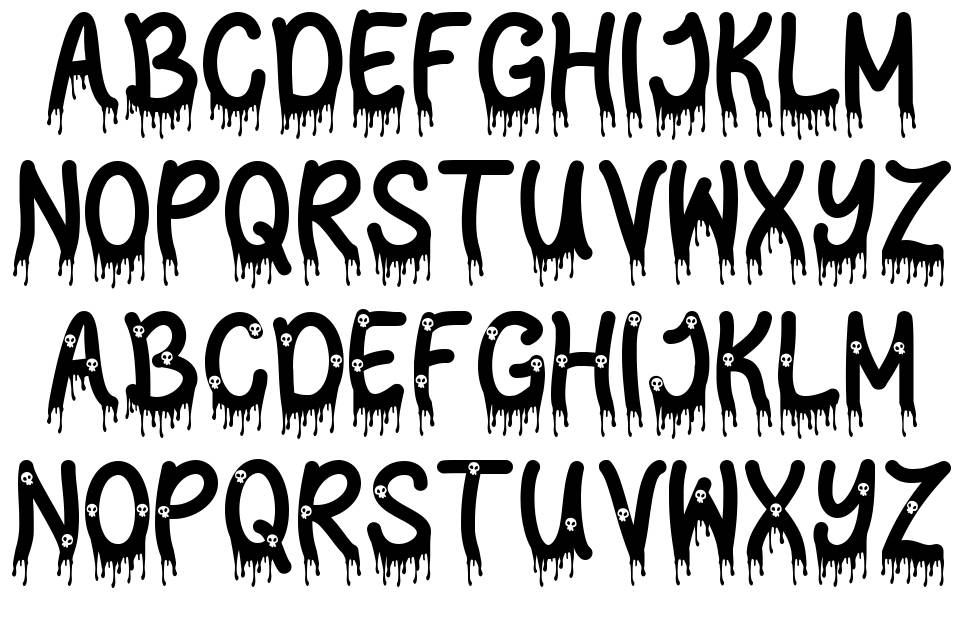 Scary Blood font