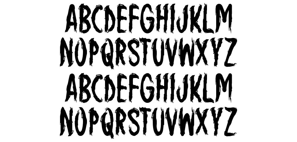 Scary Envision font specimens