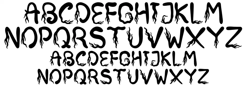 Scary Forestfont specimens