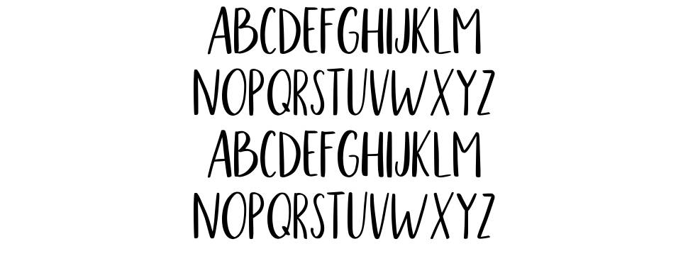 Scary Ghost font specimens