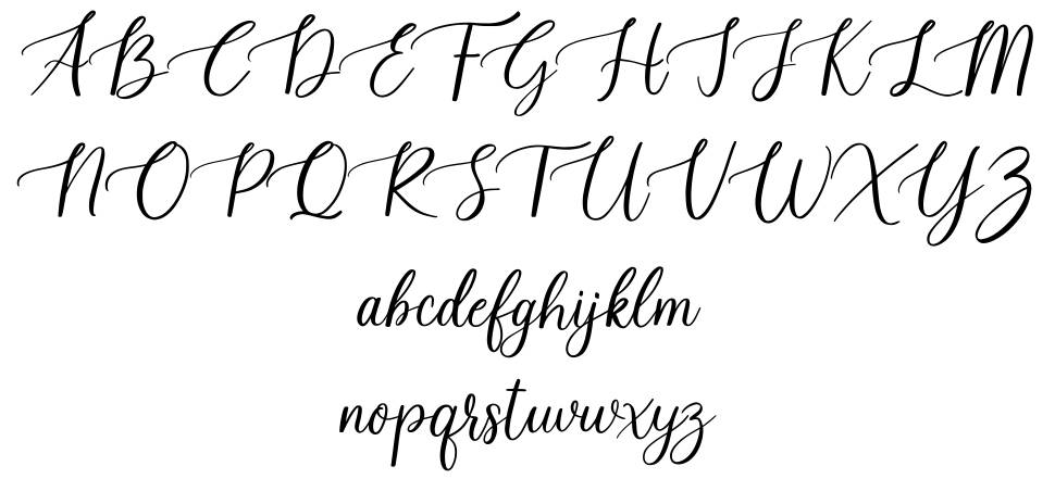 Scary Ghost Script font specimens