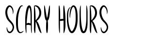 Scary Hours font