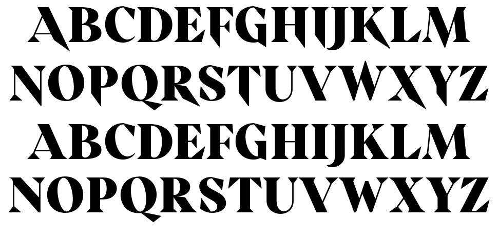 Scary Things font specimens