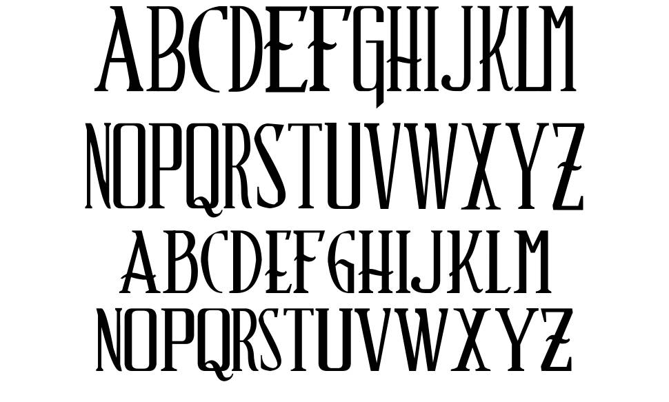 Schindler's Font font specimens