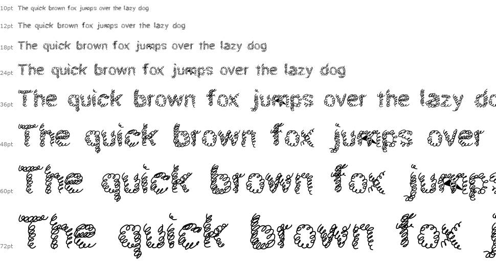 Schnoodle font Waterfall