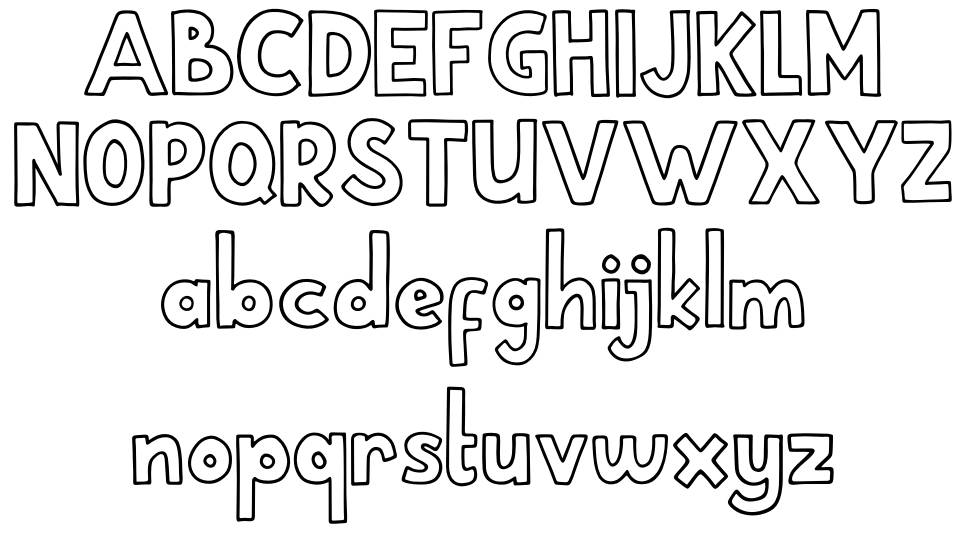 School Holic font Örnekler