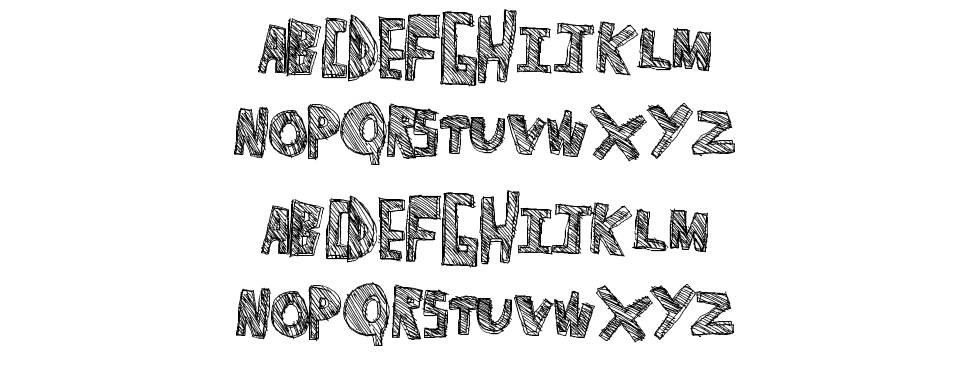 School Notes font specimens