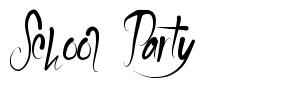 School Party font