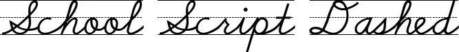 School Script Dashed
