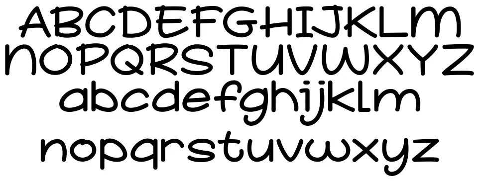 School Storyfont specimens