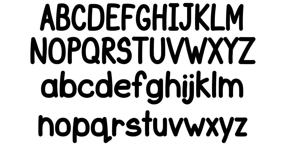 School Yard font specimens