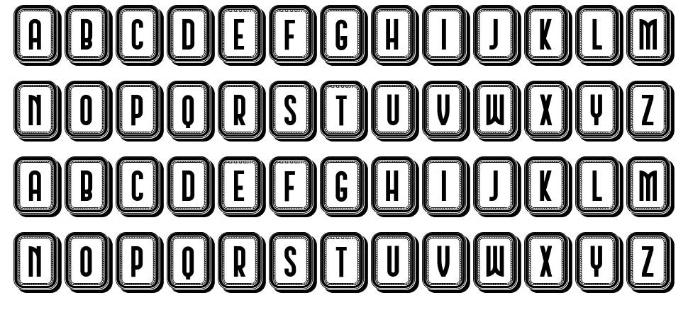 Schwarzenberg Capitals 字形 标本
