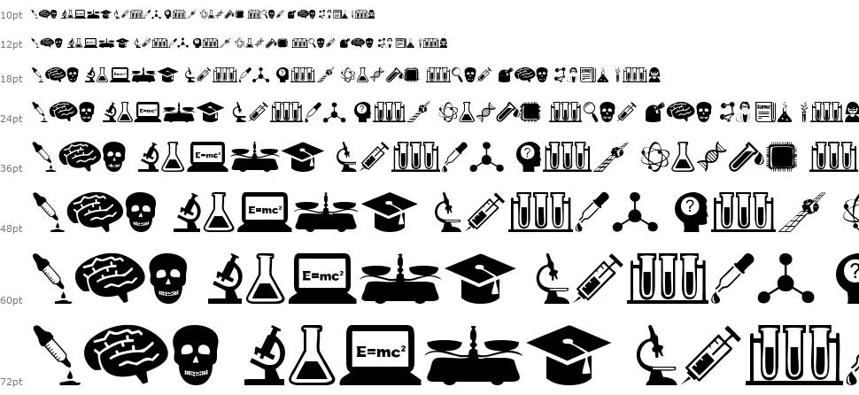 Science Icons font Şelale