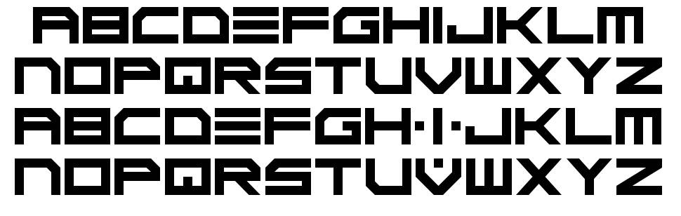 Scifi Adventure font specimens