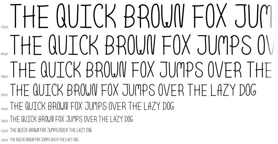 Scoop font Waterfall