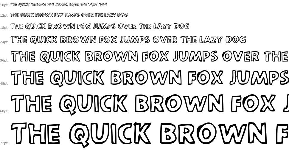 Scootch Over Sans font Waterfall