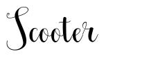 Scooter font
