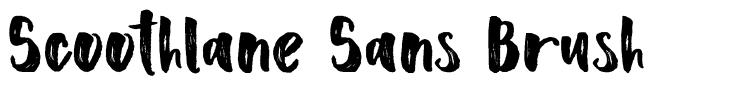 Scoothlane Sans Brush font
