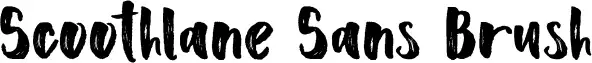 Scoothlane Sans Brush