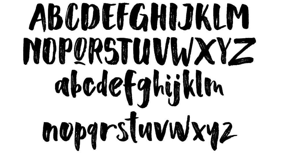 Scoothlane Sans Brushfont specimens