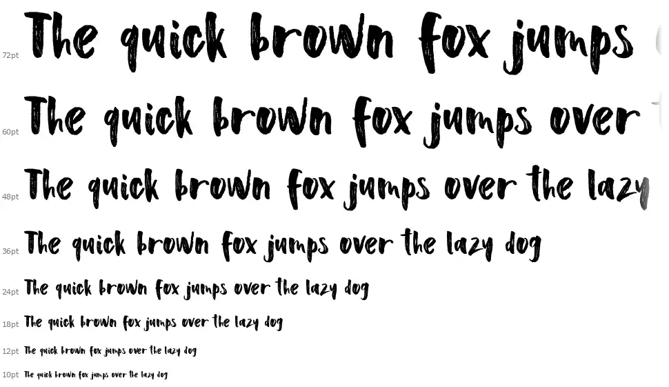 Scoothlane Sans Brushfont waterfall