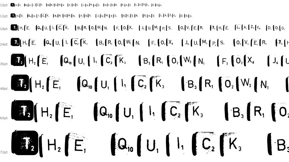 Scrabble font Şelale