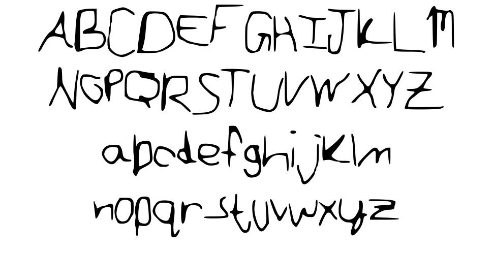Scraggletooth font Örnekler