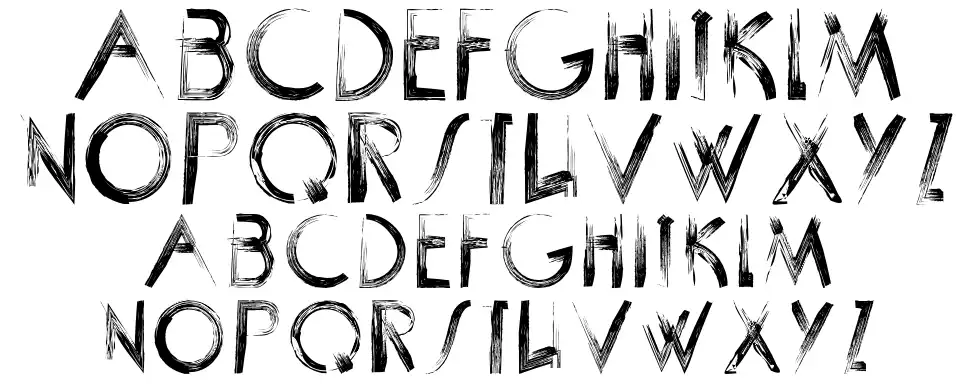 Scrapistfont specimens