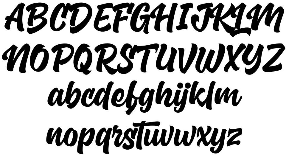 Scrapyard Script font specimens