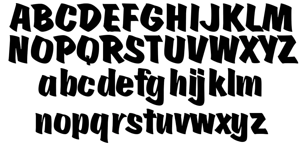 Scratch font specimens