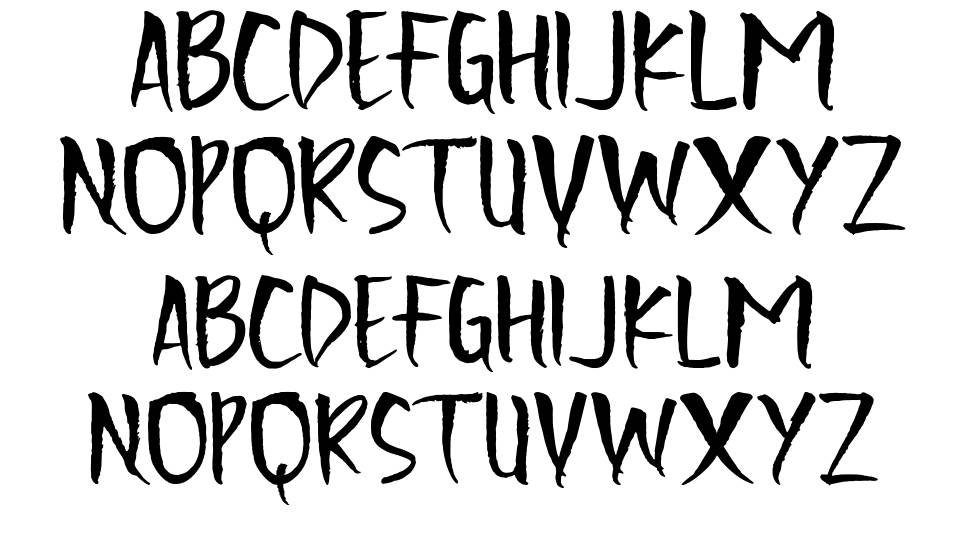 Scratchedman font Örnekler